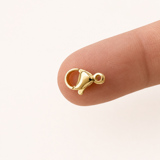 Real 24K Gold Lobster Clasp - Multiple Sizes