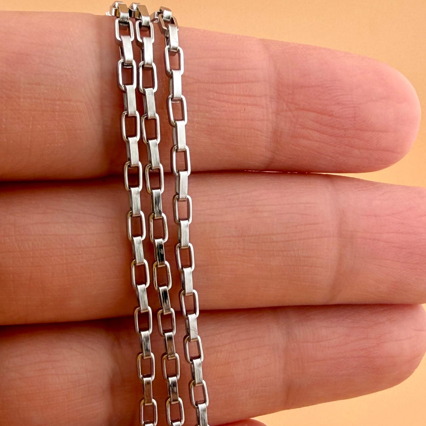 Venetian Box Chain - 4x2mm (By the Foot)