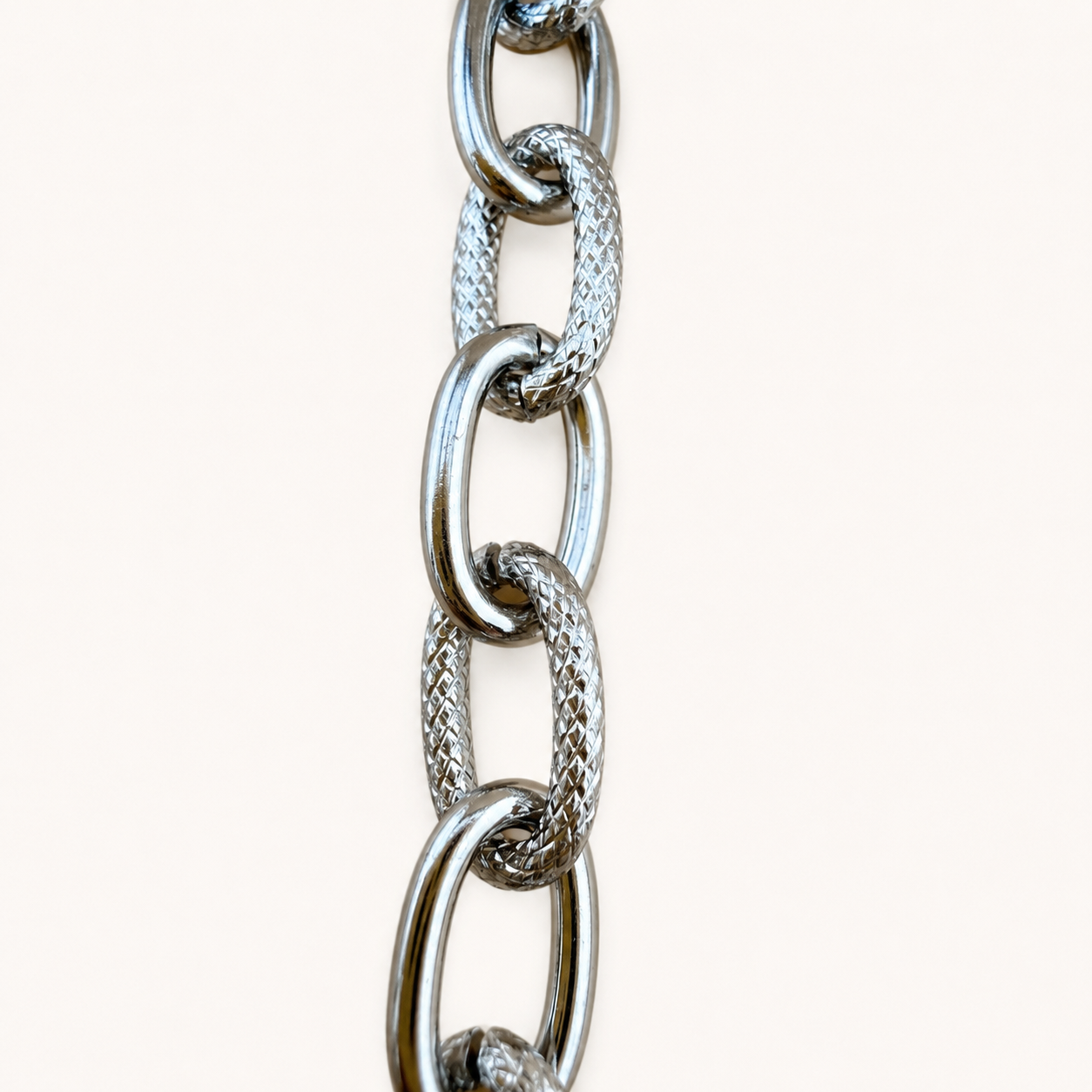Chunky Alternating Textured Cable Chain – 13.5mm (By the Foot)