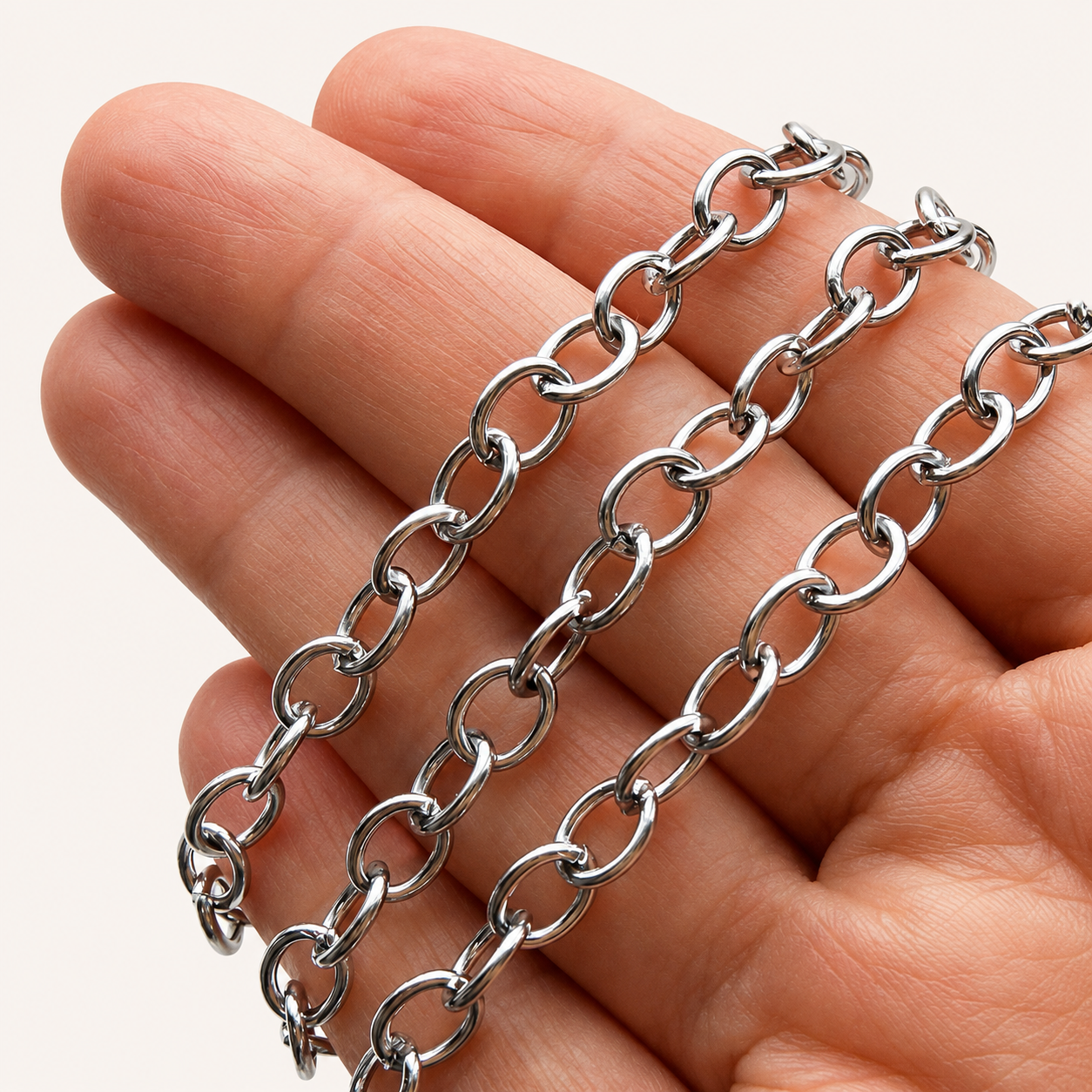 8×6mm Oval Cable Chain