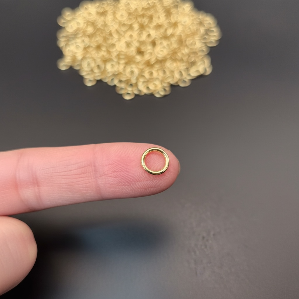 8mm • 16 Gauge - Gold Open Jump Rings