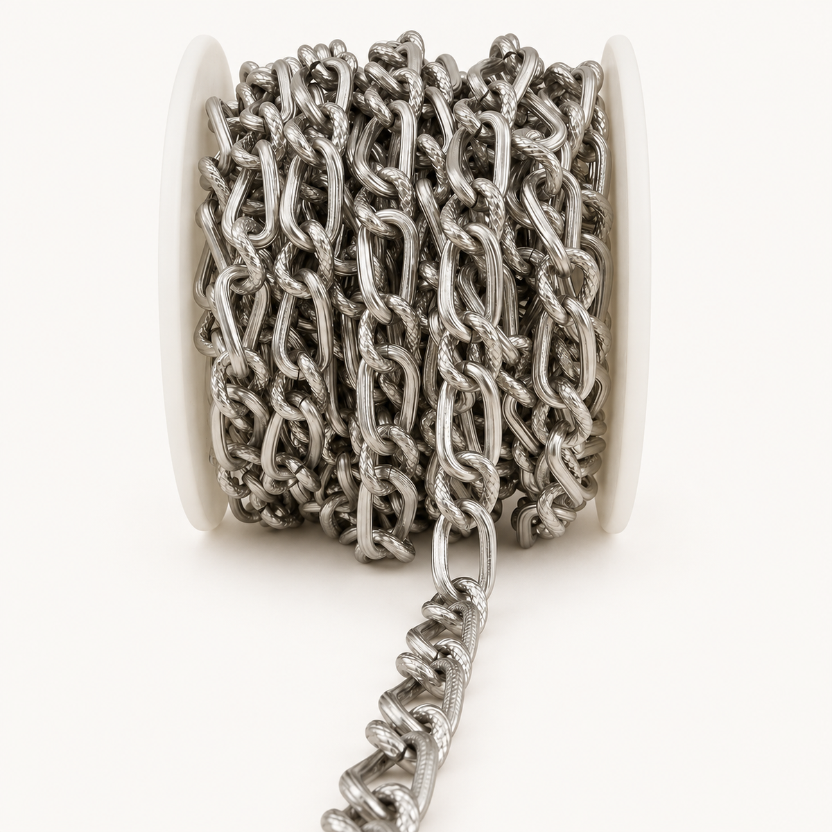 Twisted Textured Curb Chain – 10x8mm & 14.5x8mm Alternating Links