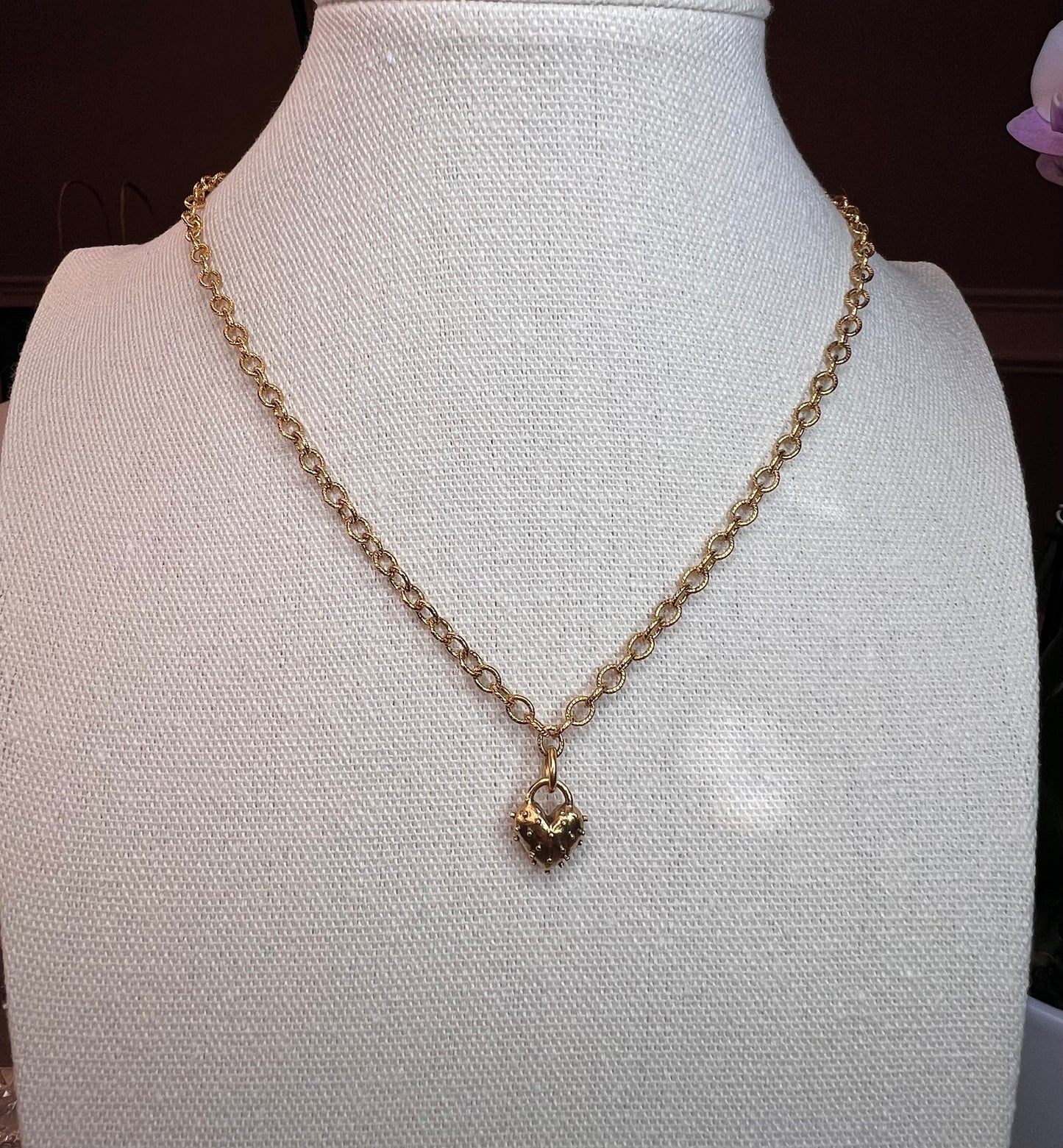 Spike Heart Necklace