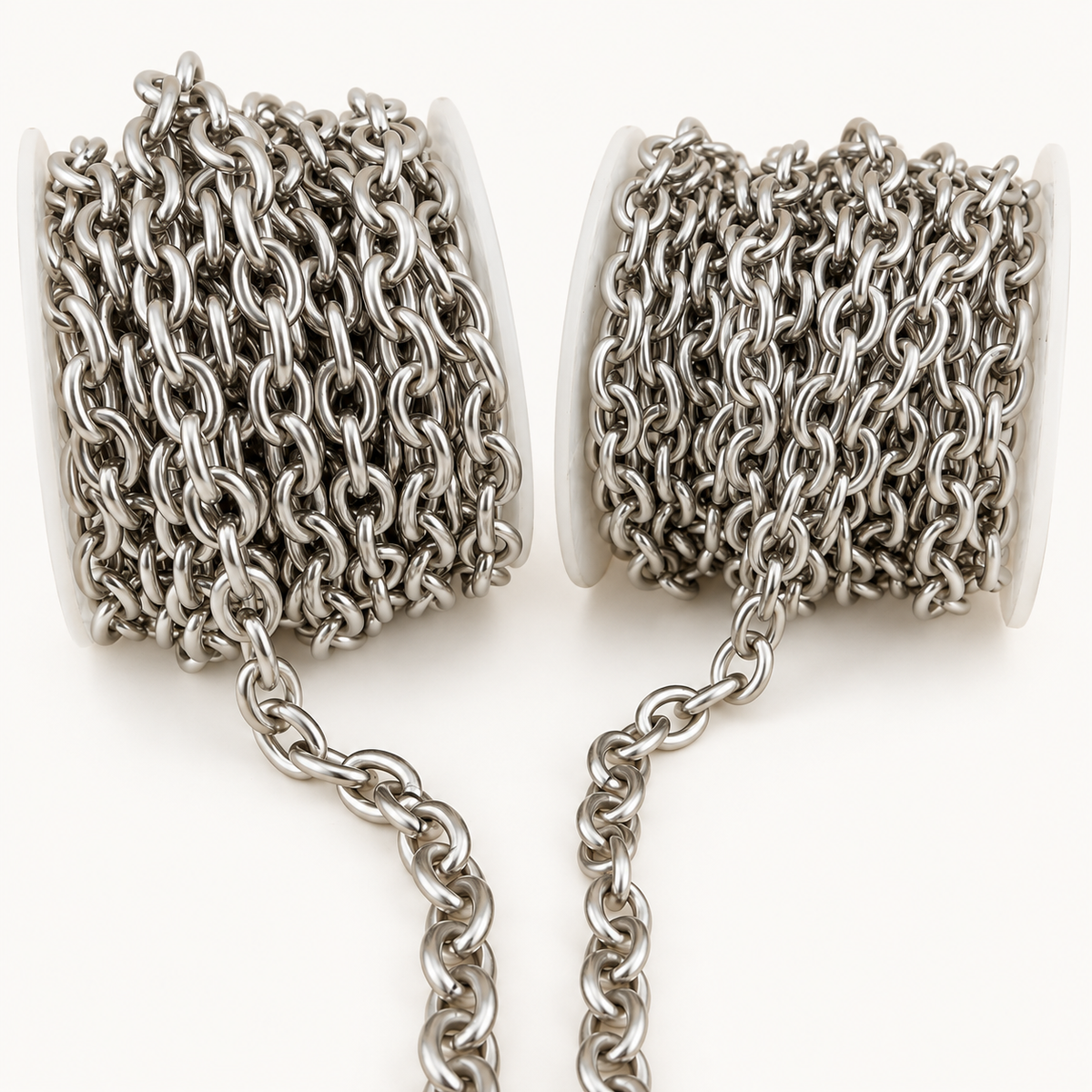 Bold & Thick Heavy Duty Oval Cable Chain – Two Available Sizes (By the Foot)