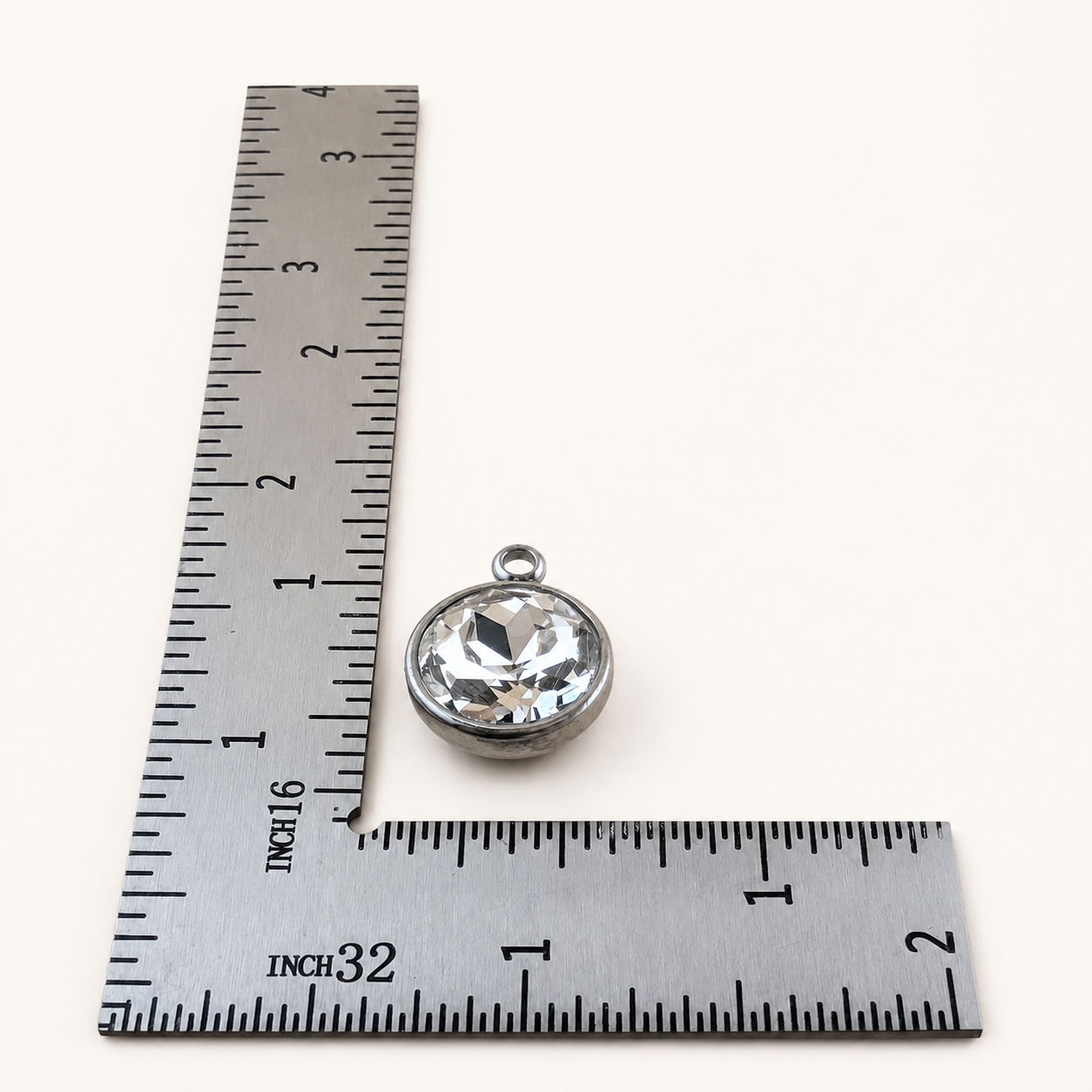 Clear K9 Glass Rhinestone Pendant – 18x14mm