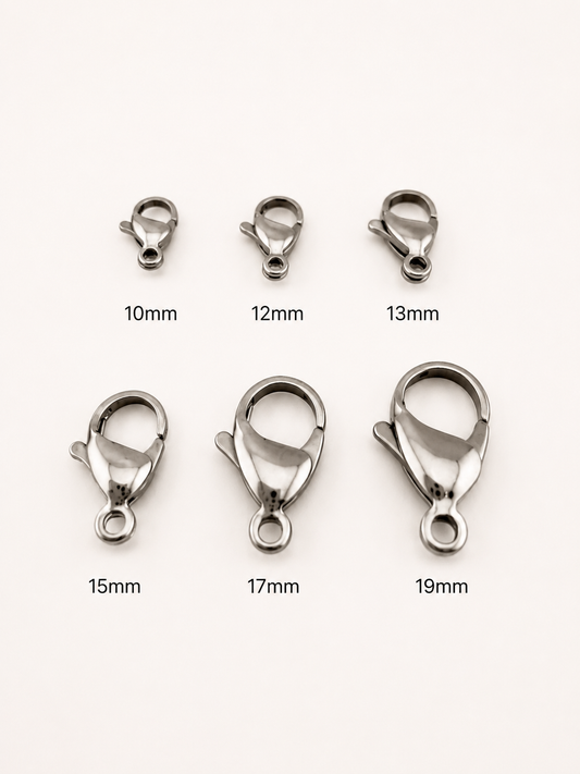Classic Lobster Clasps - Multiple Sizes (10-19mm)