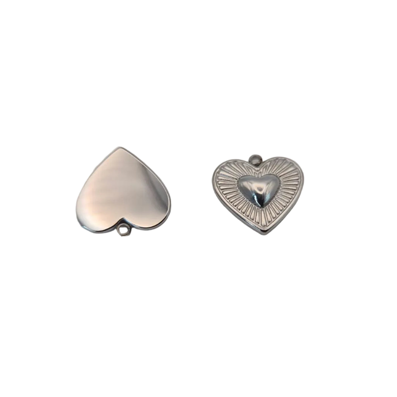 Halo Heart Minimal Charms, 16 x 15mm