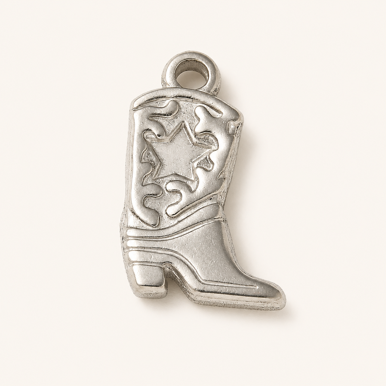 Boot-shaped Pendant 20.5 x 13.5mm, 2mm Hole | FB-CM12