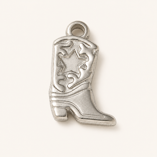 Boot-shaped Pendant 20.5 x 13.5mm, 2mm Hole | FB-CM12