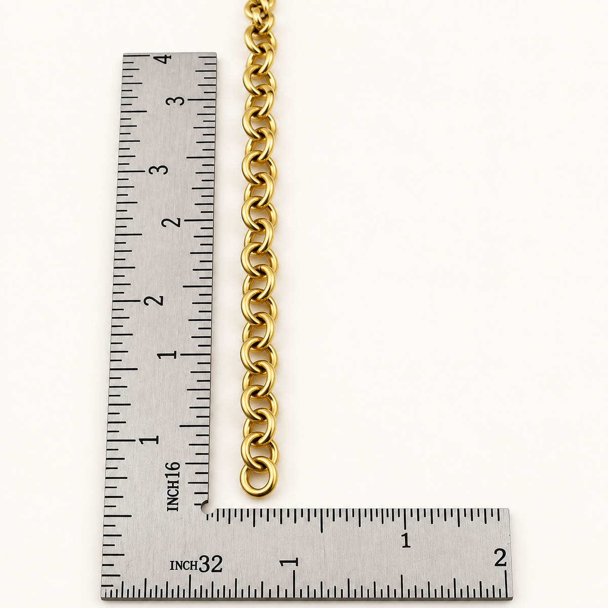 18K Gold Ion Plated Round Chain – 5mm