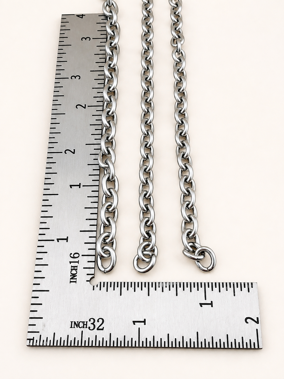 Classic Oval Cable Chain - Multiple Sizes (By the Foot)