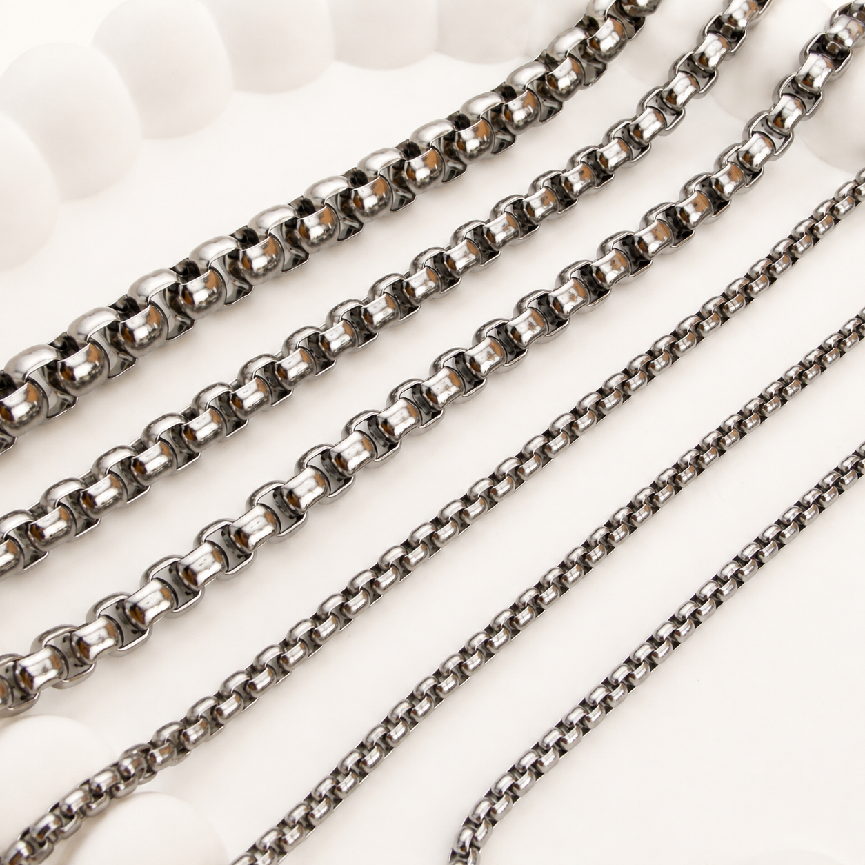Box Chain - Multiple Sizes (By the Foot)
