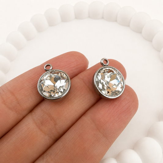 Clear K9 Glass Rhinestone Pendant – 18x14mm