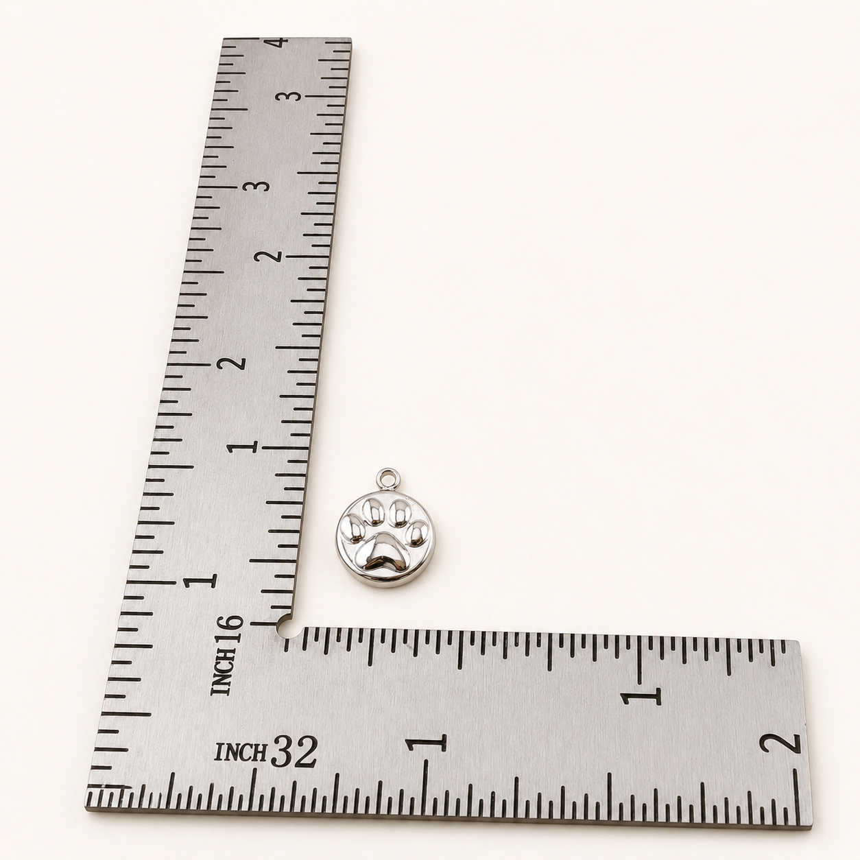 Raised Paw Print Charm – 10mm