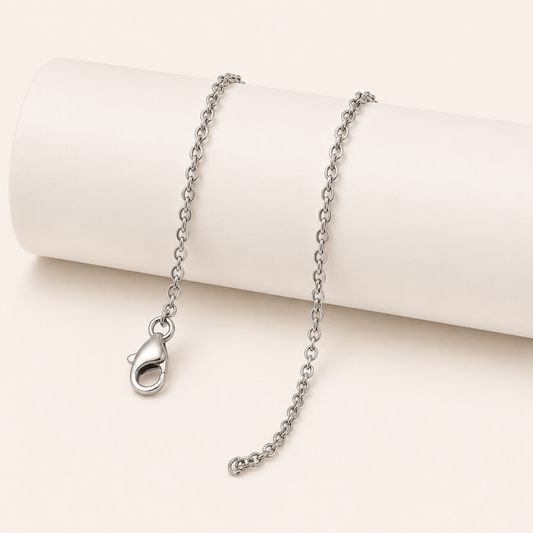 Minimal Cable Chain Necklace – 19.7"