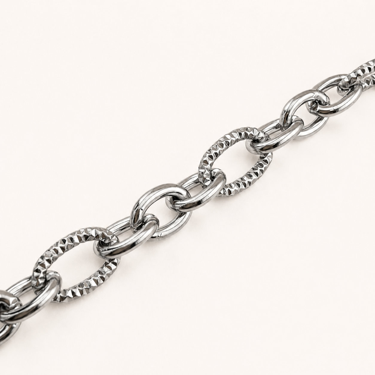 Elongated Alternating Link Chain – 13x7.5mm (By the Foot)