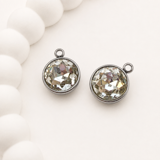 Clear K9 Glass Rhinestone Pendant – 18x14mm