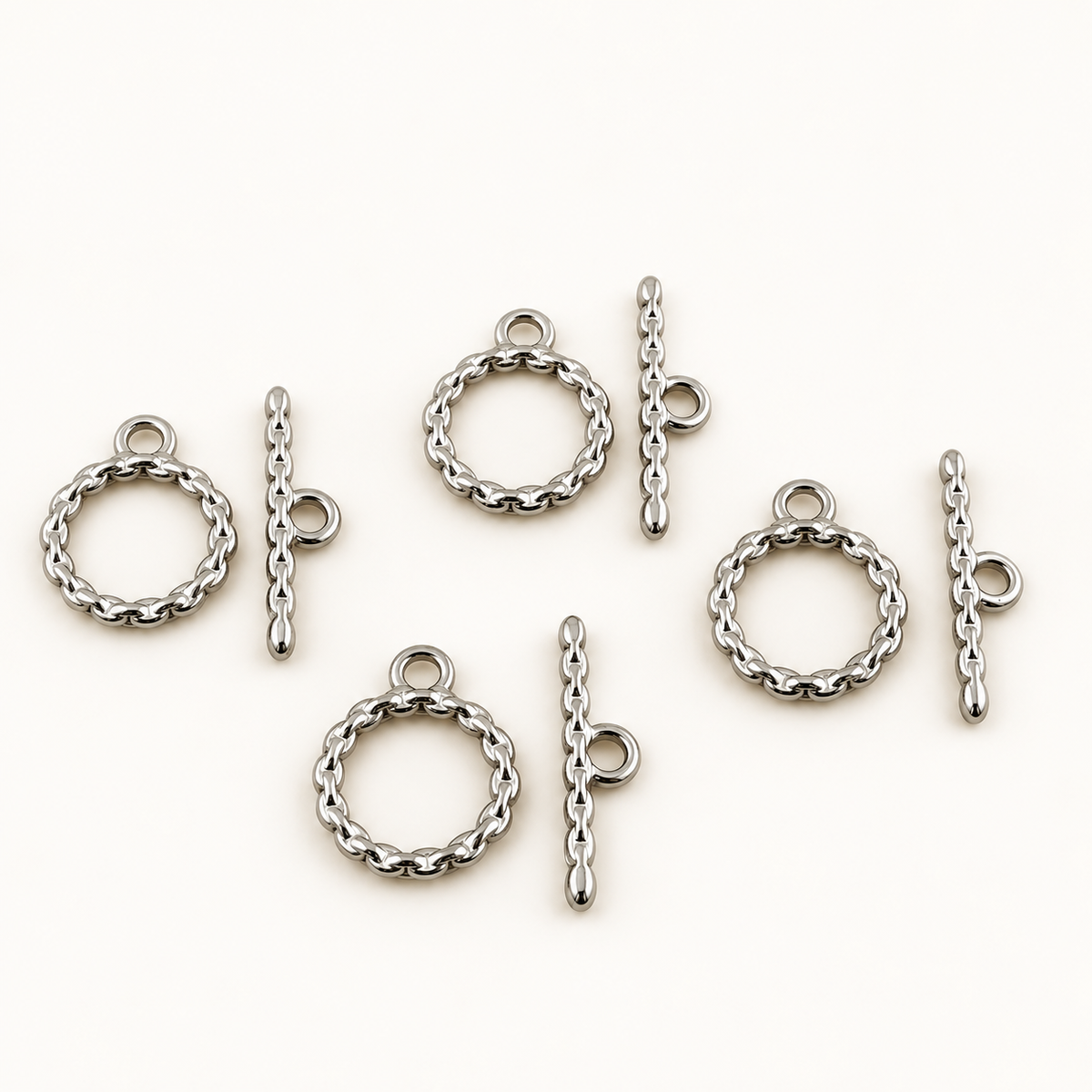 Woven Link Toggle Clasp – 22mm