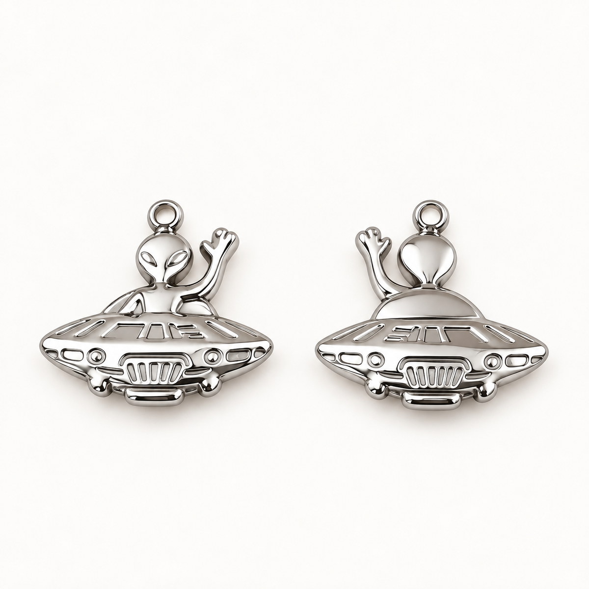 Alien & Spaceship Charm – 23mm
