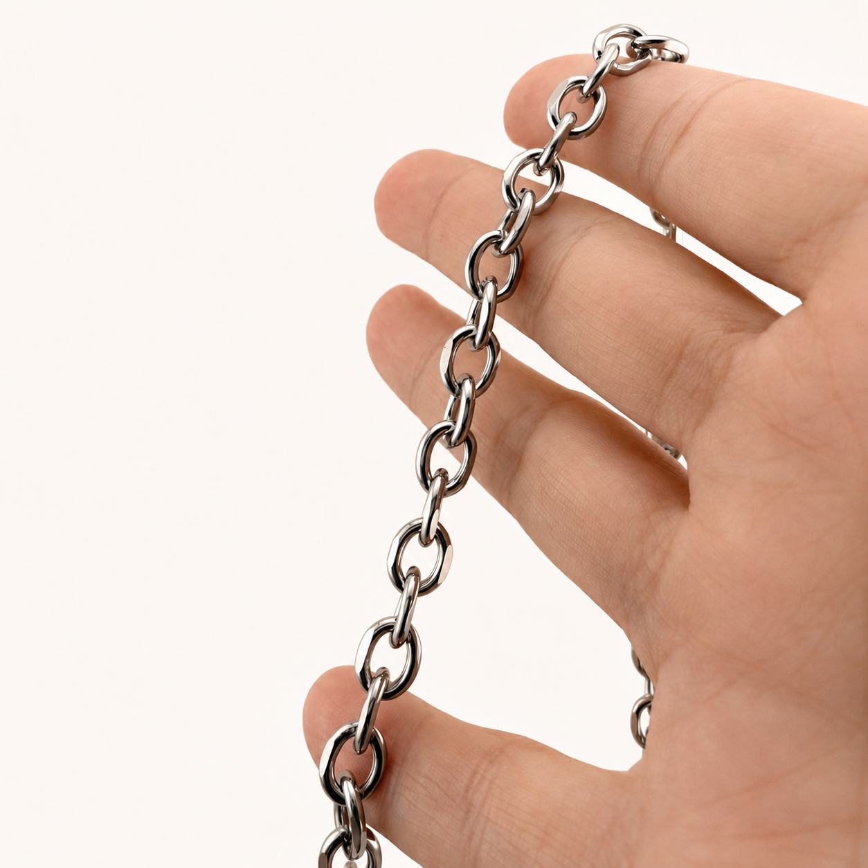 Diamond Cut Link Chain - 10mm (By the Foot)