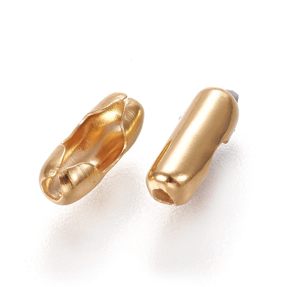 Gold Ball Chain - 2mm (By the Foot)