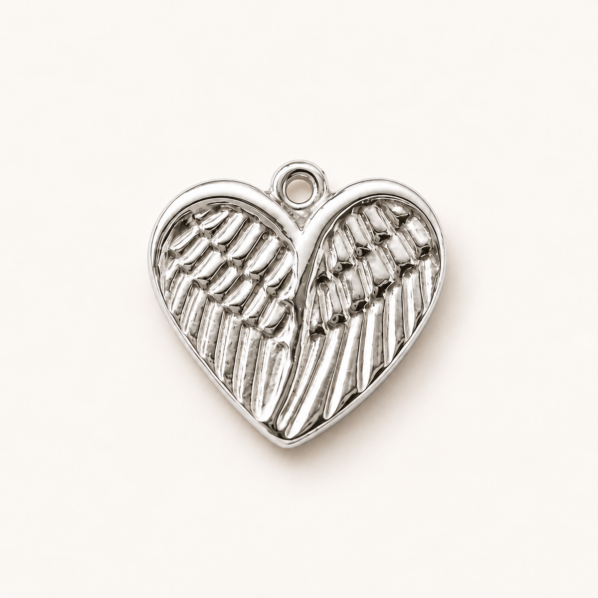 18mm Heart Wing Charm - 18k Gold PVD & Silver Finishes