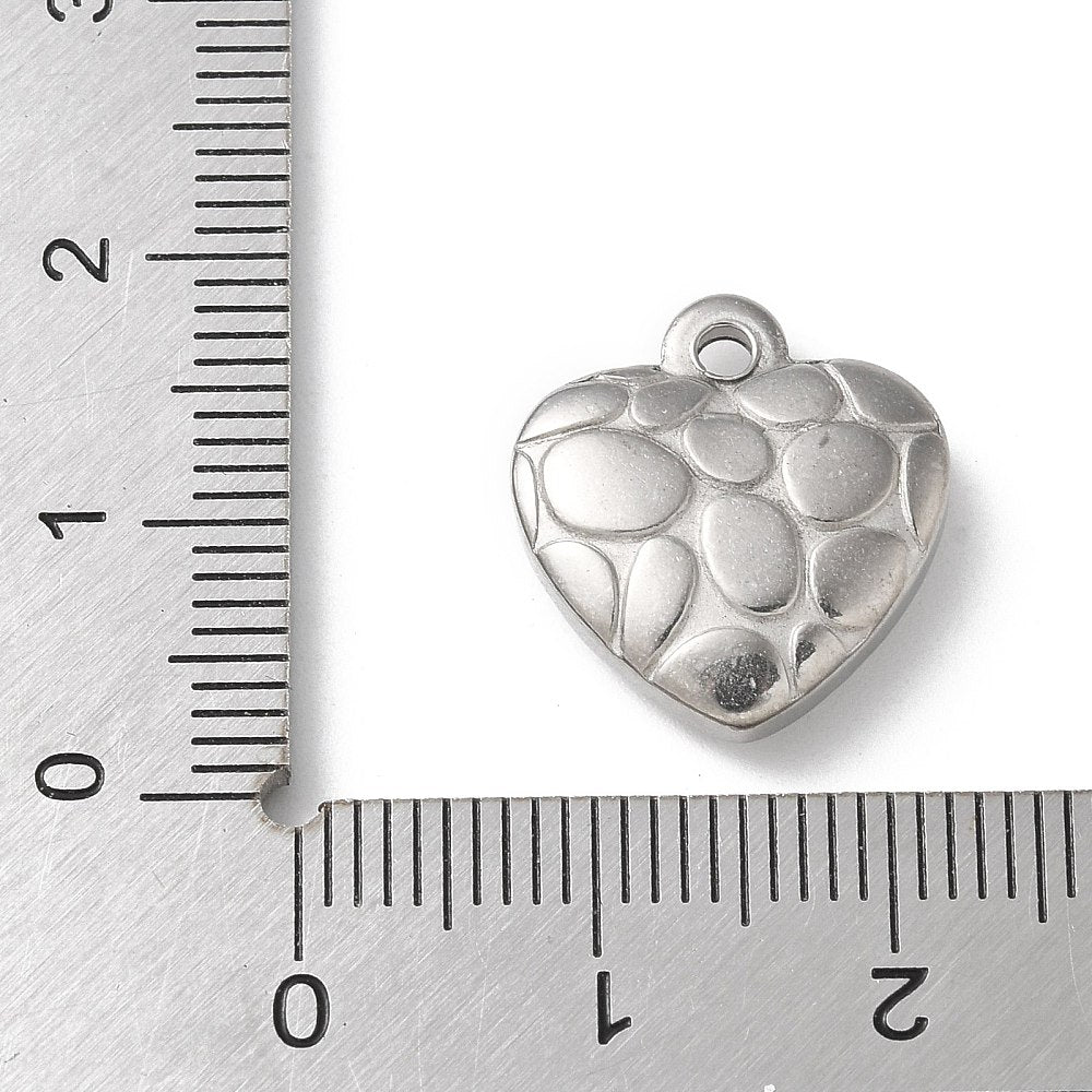 Spotted Heart Pendant - 15mm