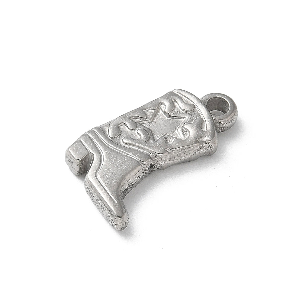 Boot-shaped Pendant 20.5 x 13.5mm, 2mm Hole | FB-CM12