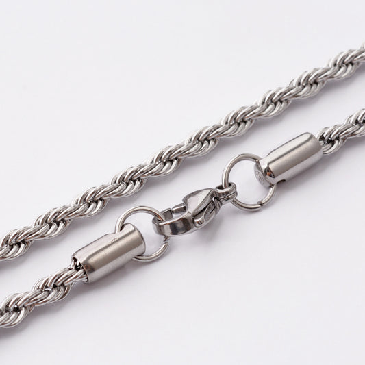 4mm Rope Chain Necklace – 20.7"