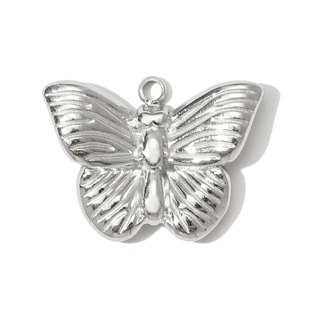 Minimal Butterfly Charm – 18 x 13mm