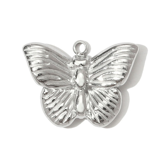 Minimal Butterfly Charm – 18 x 13mm