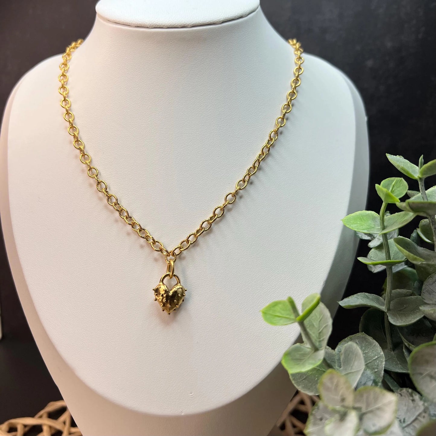 Spike Heart Necklace