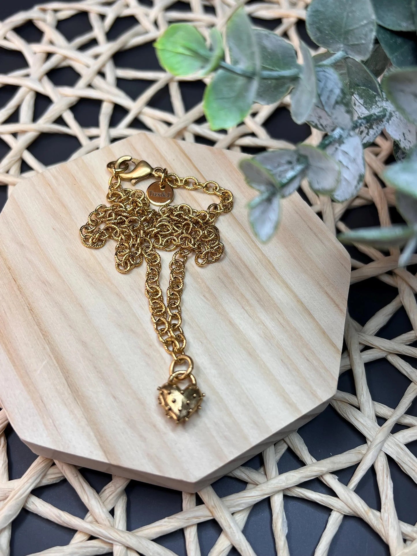 Spike Heart Necklace