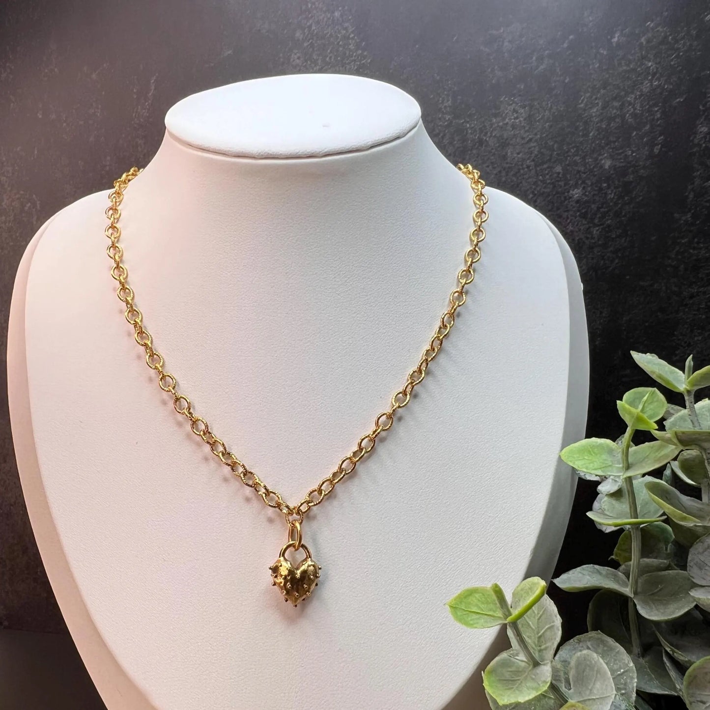 Spike Heart Necklace