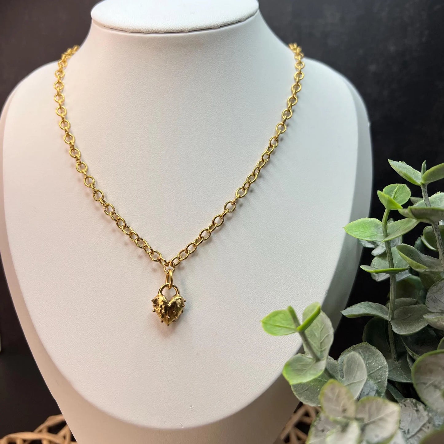 Spike Heart Necklace