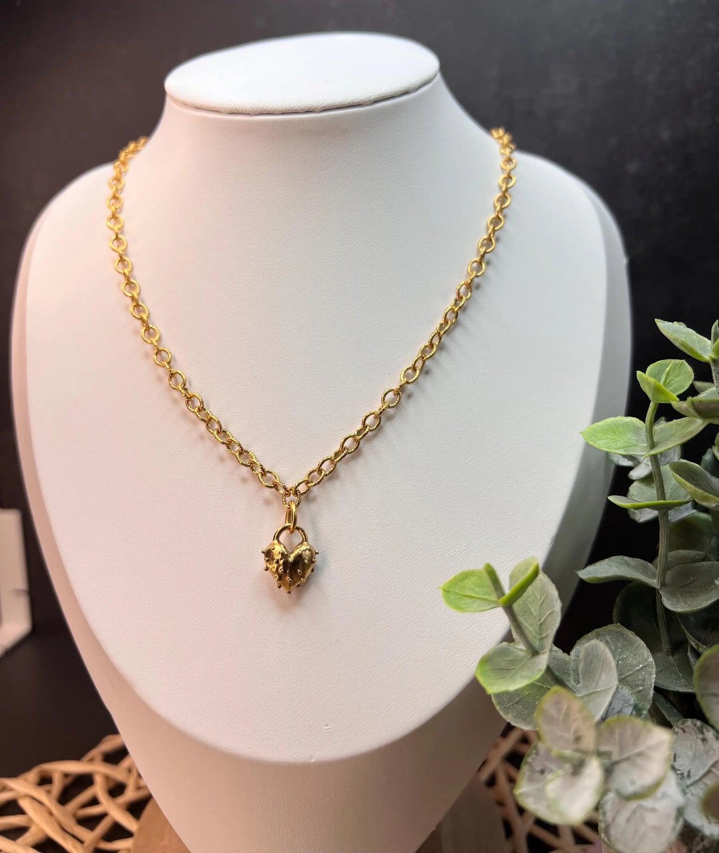 Spike Heart Necklace