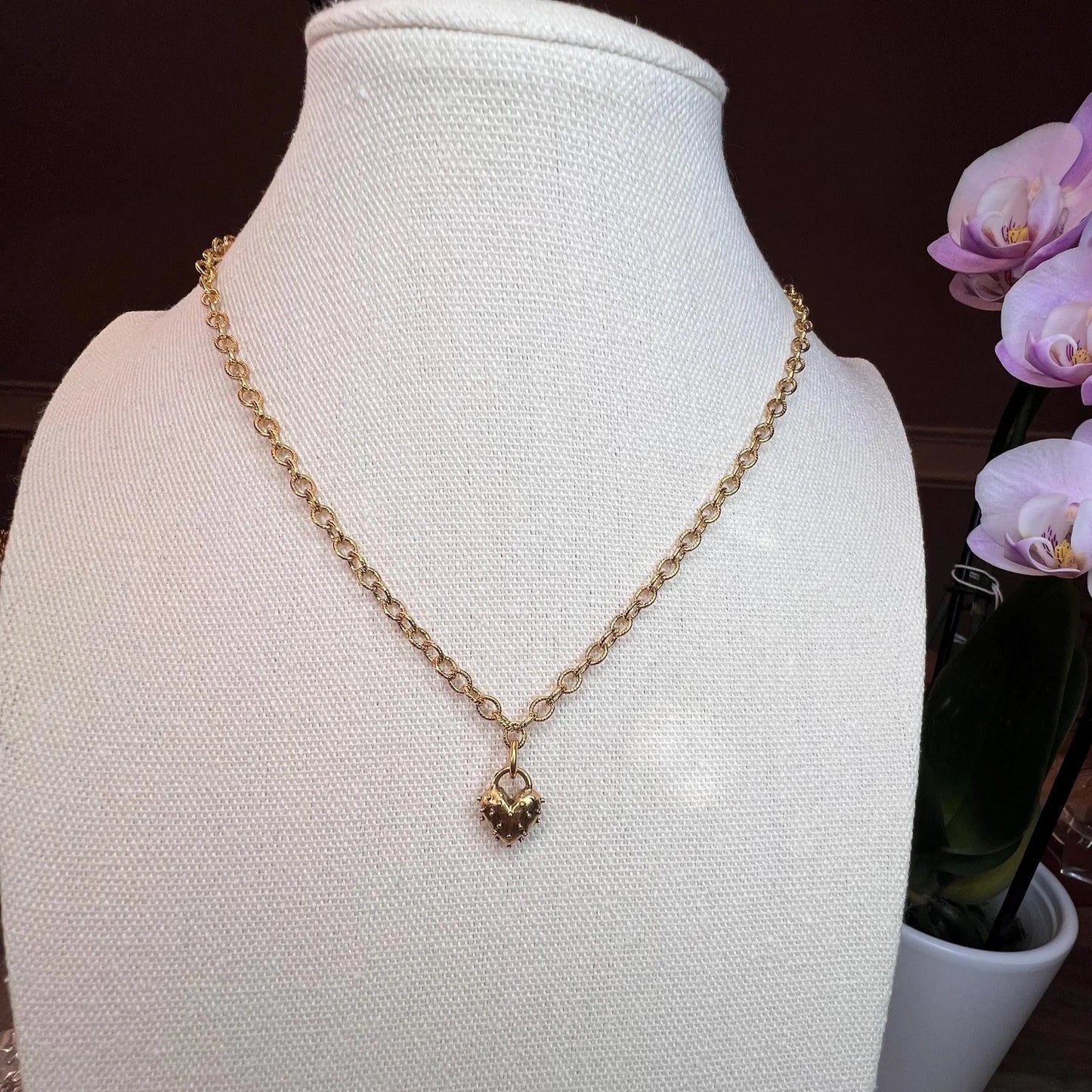 Spike Heart Necklace