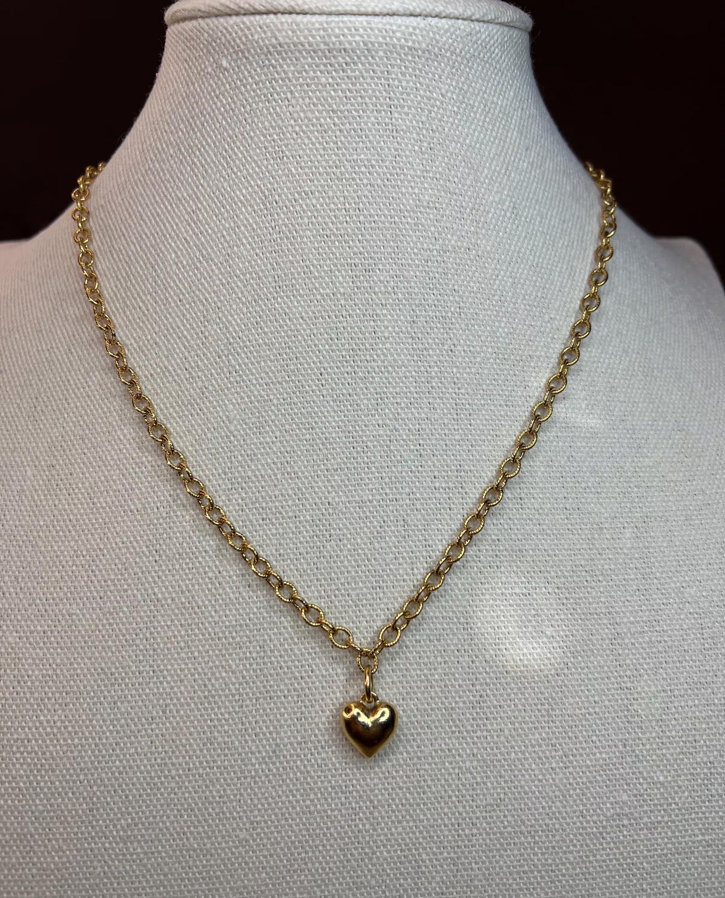 Puff Heart Necklace