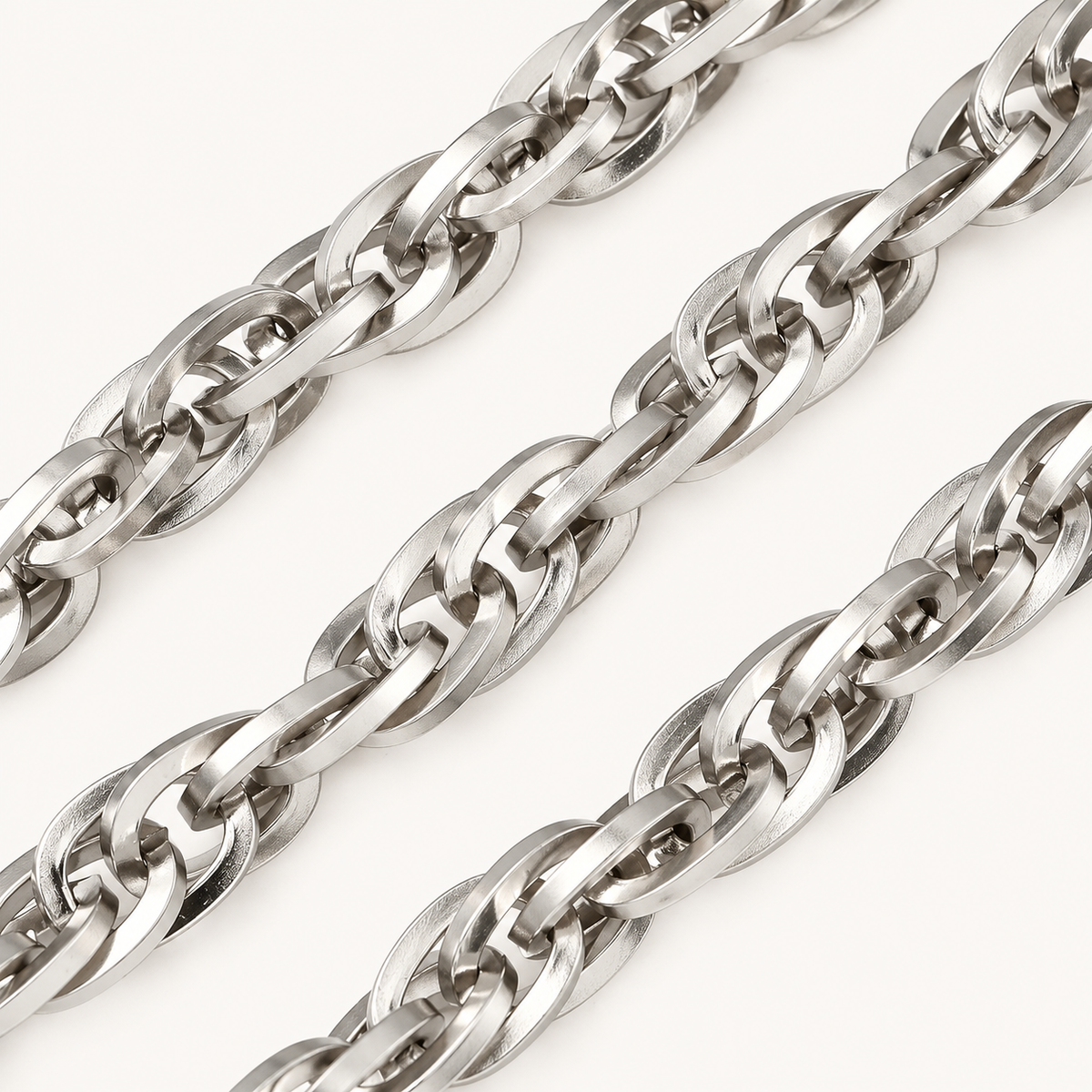 Rope Chain – 4mm, 6.5mm & 7mm (By the Foot)